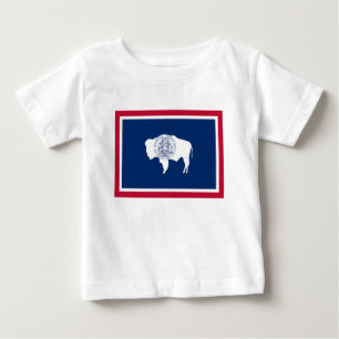 Camiseta De Bebé Bandera de Wyoming
