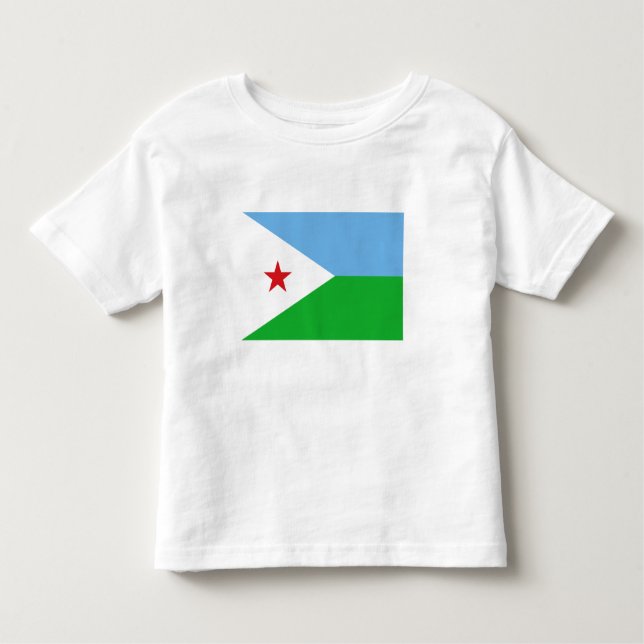 Camiseta De Bebé Bandera de Yibuti (Anverso)