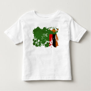 Camiseta De Bebé Bandera de Zambia