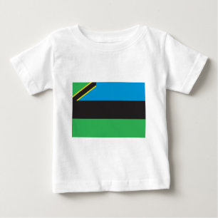 Camiseta De Bebé Bandera de Zanzíbar