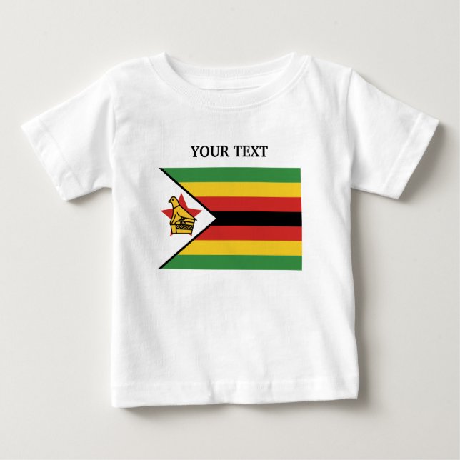 Camiseta De Bebé Bandera de Zimbabwe (Anverso)