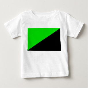 Camiseta De Bebé Bandera del Anarquismo Verde