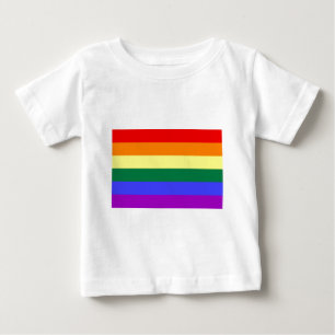 Camiseta De Bebé Bandera del arco iris de LGBT