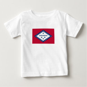 Camiseta De Bebé Bandera del estado de Arkansas