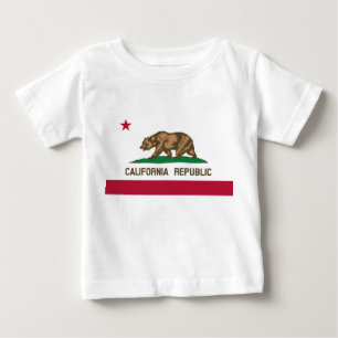 Camiseta De Bebé Bandera del estado de California