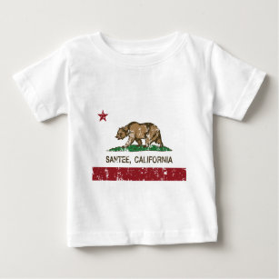 Camiseta De Bebé bandera del estado de California del santee