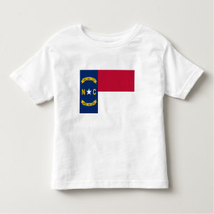Camiseta De Bebé Bandera del Estado de Carolina del Norte
