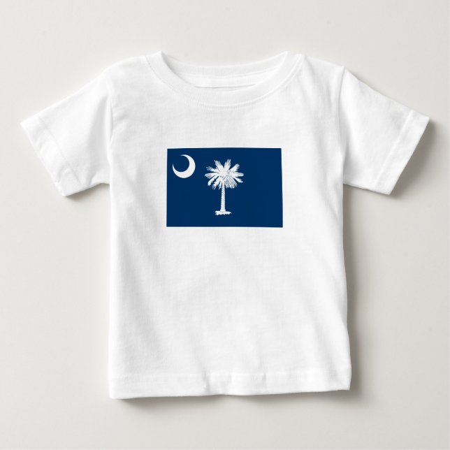 Camiseta De Bebé Bandera del Estado de Carolina del Sur (Anverso)
