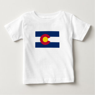 Camiseta De Bebé Bandera del estado de Colorado