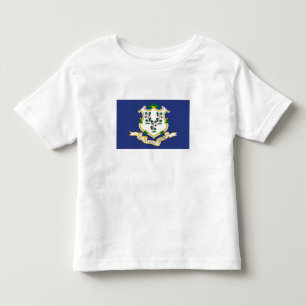 Camiseta De Bebé Bandera del estado de Connecticut