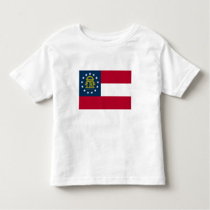 Camiseta De Bebé Bandera del Estado de Georgia
