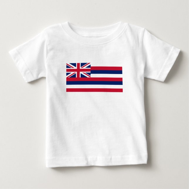 Camiseta De Bebé Bandera del Estado de Hawái (Anverso)