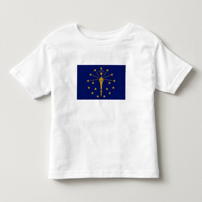Camiseta De Bebé Bandera del Estado de Indiana (Anverso)