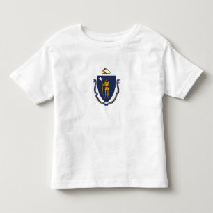 Camiseta De Bebé Bandera del estado de Massachusetts