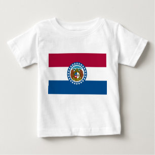 Camiseta De Bebé Bandera del Estado de Misuri