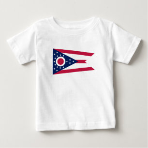Camiseta De Bebé Bandera del Estado de Ohio