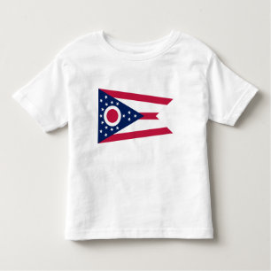 Camiseta De Bebé Bandera del Estado de Ohio