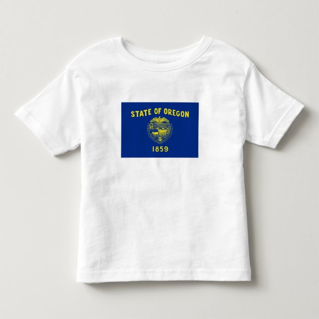 Camiseta De Bebé Bandera del Estado de Oregon (Anverso)