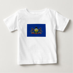 Camiseta De Bebé Bandera del estado de Pensilvania