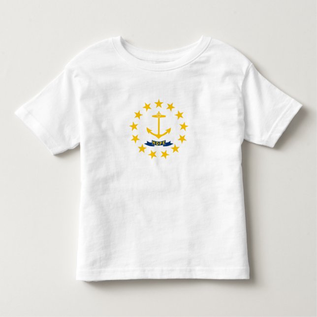 Camiseta De Bebé Bandera del estado de Rhode Island (Anverso)