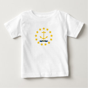 Camiseta De Bebé Bandera del estado de Rhode Island