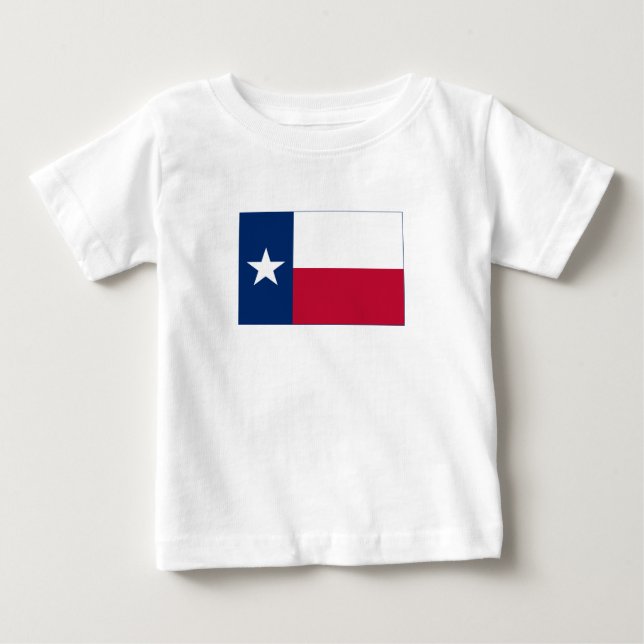 Camiseta De Bebé Bandera del estado de Texas (Anverso)