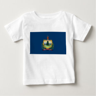 Camiseta De Bebé Bandera del Estado de Vermont