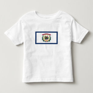 Camiseta De Bebé Bandera del estado de Virginia Occidental