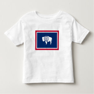 Camiseta De Bebé Bandera del estado de Wyoming