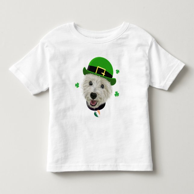 Camiseta De Bebé Bandera del irlandés del día de San Patricio del (Anverso)