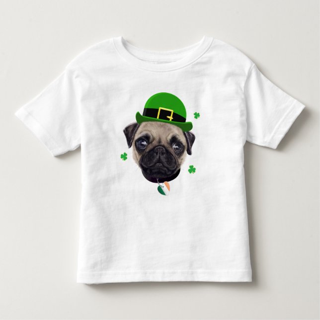 Camiseta De Bebé Bandera del irlandés del día de St Patrick del (Anverso)