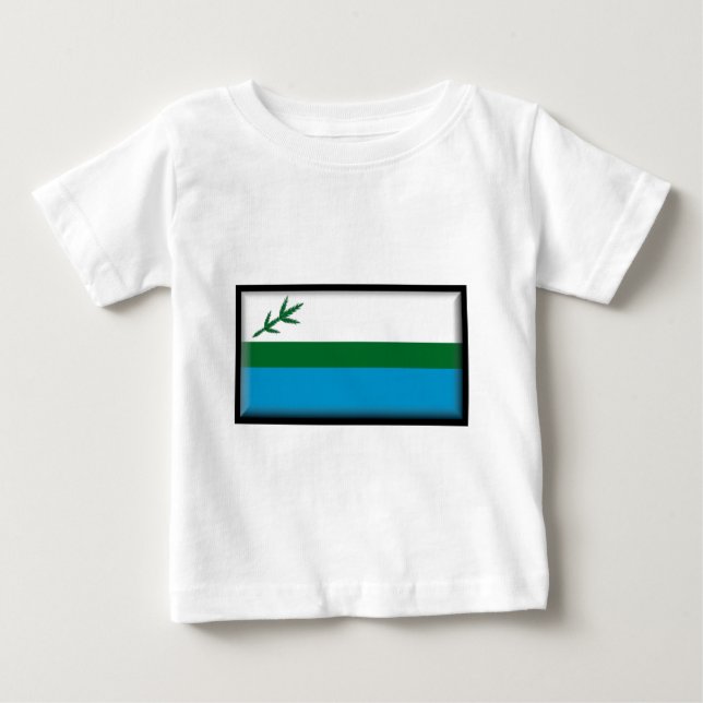 Camiseta De Bebé Bandera del Labrador (Canadá) (Anverso)