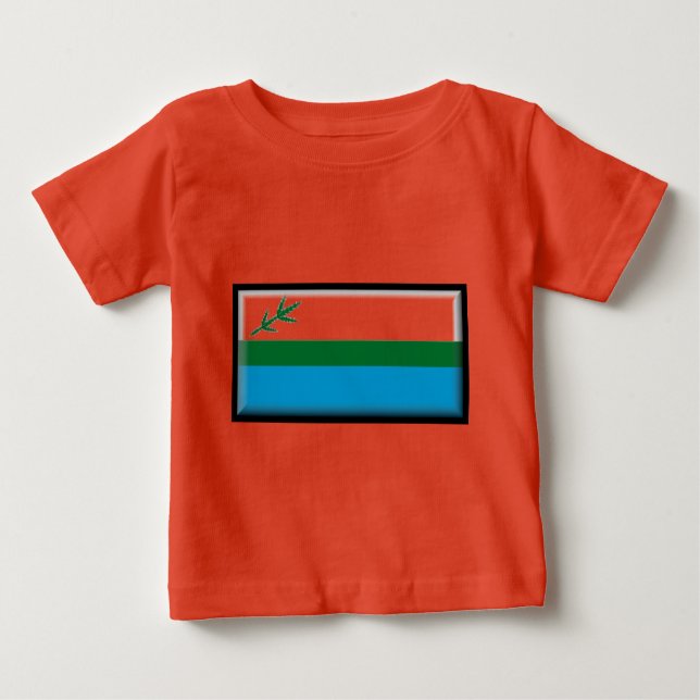 Camiseta De Bebé Bandera del Labrador (Canadá) (Anverso)