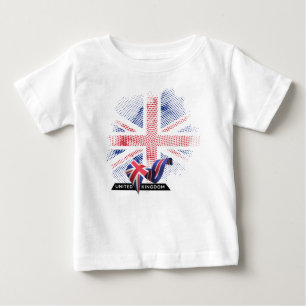 Camiseta De Bebé Bandera del Reino Unido