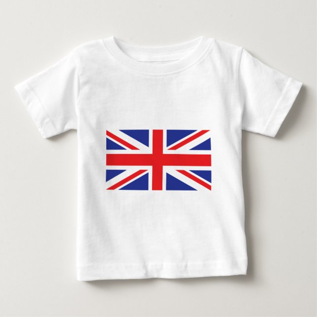 Camiseta De Bebé Bandera del Reino Unido (Anverso)