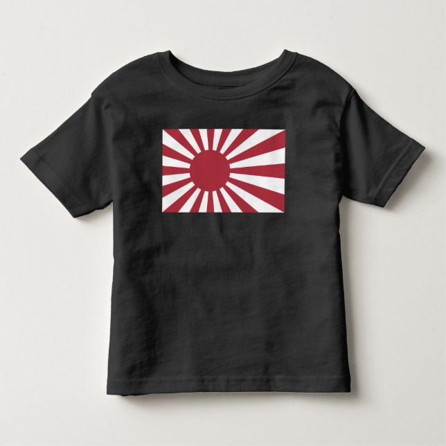 Camiseta De Bebé Bandera del Sol Naciente Imperial Japonés, Edo a l (Anverso)