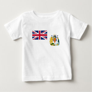 Camiseta De Bebé Bandera del Territorio Antártico Británico