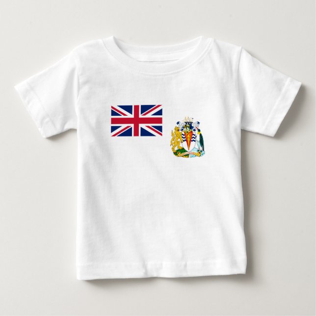 Camiseta De Bebé Bandera del Territorio Antártico Británico (Anverso)