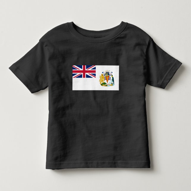 Camiseta De Bebé Bandera del Territorio Antártico Británico (Anverso)