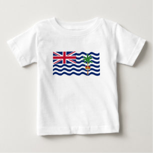 Camiseta De Bebé Bandera del Territorio Británico del Océano Índico