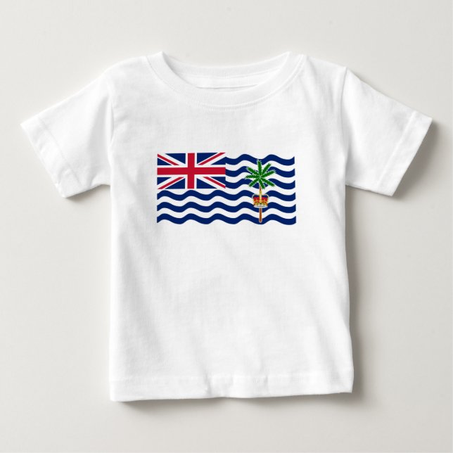 Camiseta De Bebé Bandera del Territorio del Océano Índico Británico (Anverso)