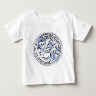 Camiseta De Bebé Bandera Dragon de estilo cromado en la impresión d