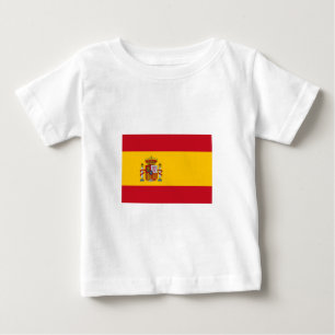 Camiseta De Bebé Bandera española