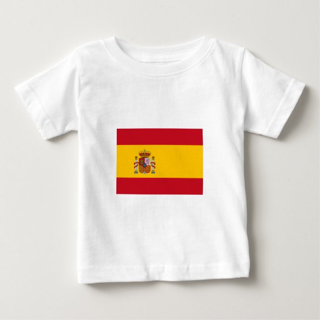 Camiseta De Bebé Bandera española (Anverso)