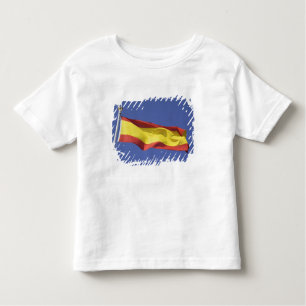 Camiseta De Bebé Bandera española RF)
