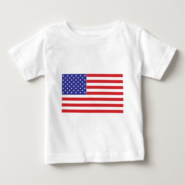 Camiseta De Bebé Bandera estadounidense (Anverso)