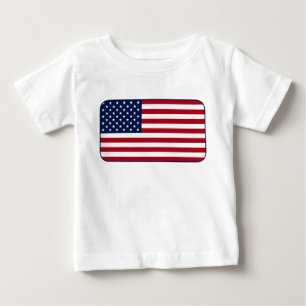 Camiseta De Bebé Bandera estadounidense