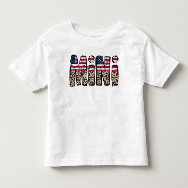 Camiseta De Bebé Bandera estadounidense MINI (Anverso)