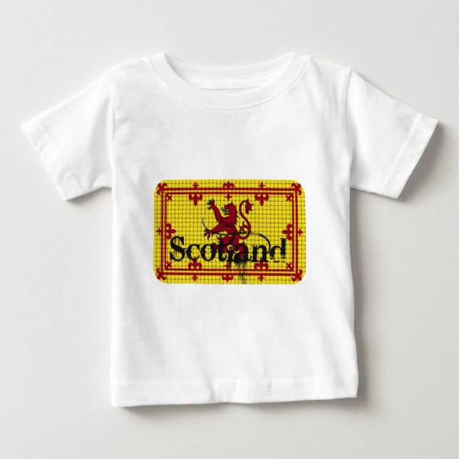 Camiseta De Bebé Bandera estándar de Escocia (Anverso)