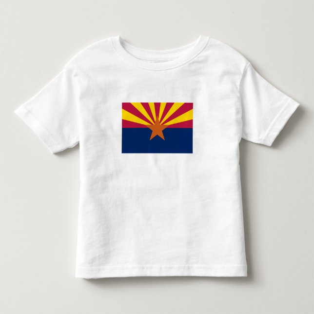 Camiseta De Bebé Bandera Estatal de Arizona (Anverso)